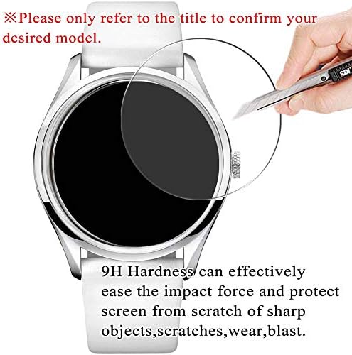 Synvy [3 Pack] מגן מסך זכוכית מחוסמת, התואם ל Longines L4.322.2.52.7 9 שעות סרט חכם Smart Watch Smart Smart